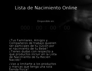 listadenacimiento.com screenshot