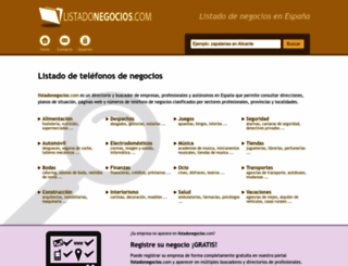 listadonegocios.com screenshot