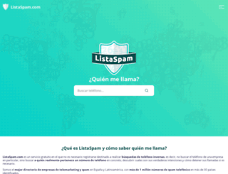 listaspam.com screenshot