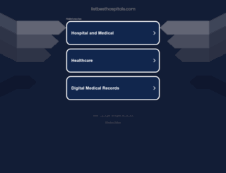 listbesthospitals.com screenshot