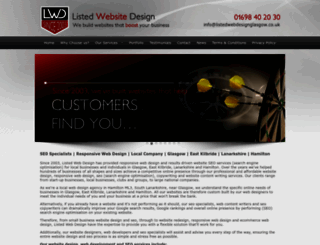 listedwebdesignglasgow.co.uk screenshot