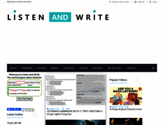 listen-and-write.com screenshot