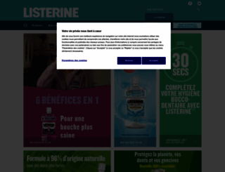 listerine.fr screenshot