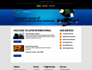 listerlogistics.com screenshot