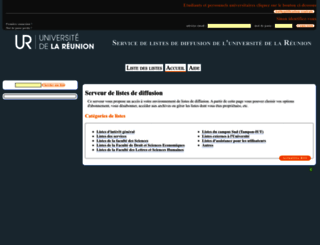 listes.univ-reunion.fr screenshot