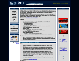 listfix.sourceforge.net screenshot