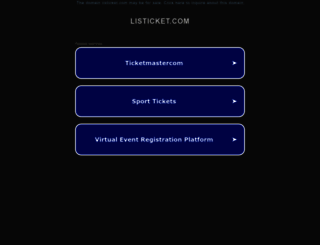listicket.com screenshot