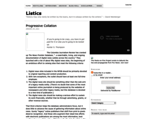 listics.com screenshot