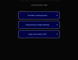 listigator.com screenshot