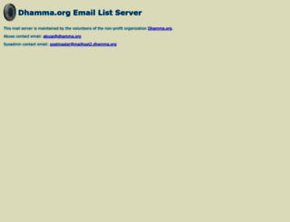 listmaster.dhamma.org screenshot
