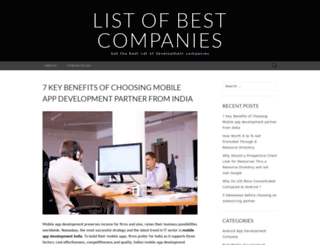 listofbestcompanies.wordpress.com screenshot