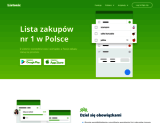 listonic.pl screenshot