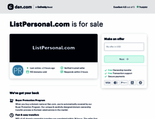 listpersonal.com screenshot