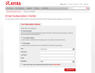 lists.avira.com screenshot