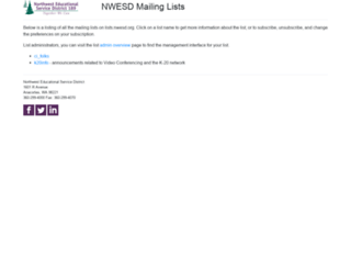 lists.nwesd.org screenshot