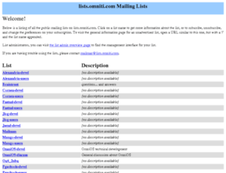 lists.omniti.com screenshot