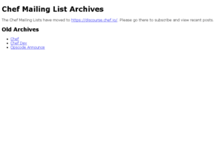 lists.opscode.com screenshot