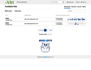 lists.ovirt.org screenshot