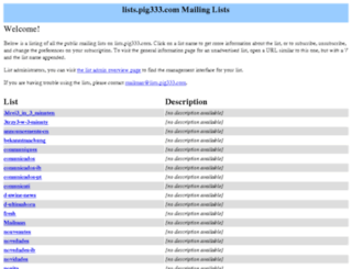 lists.pig333.com screenshot