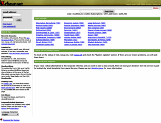 lists.riseup.net screenshot