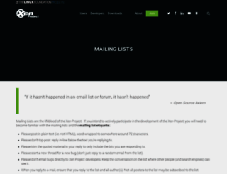 lists.xen.org screenshot