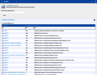 listserv.aera.net screenshot