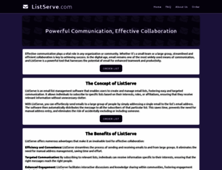 listserve.com screenshot