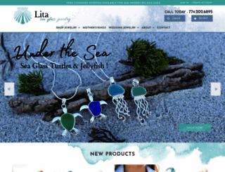 litaseaglassjewelry.com screenshot