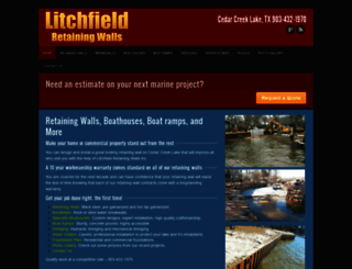 litchfieldretainingwalls.com screenshot