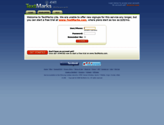 lite.textmarks.com screenshot
