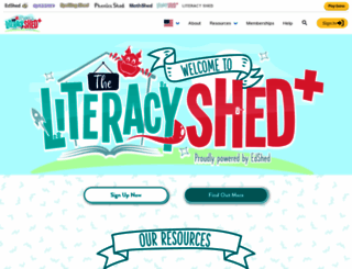 literacyshedplus.com screenshot