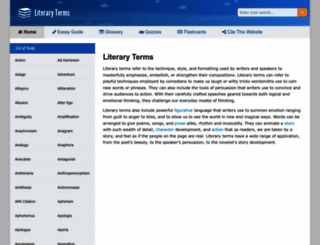 literaryterms.net screenshot
