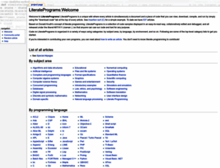 literateprograms.org screenshot