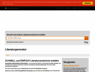 literatur-generator.de screenshot
