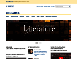literature.ucsc.edu screenshot