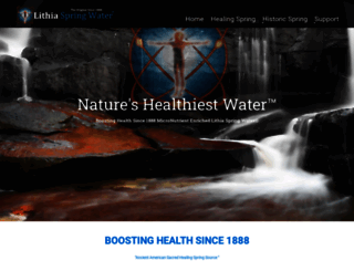lithiaspringswater.com screenshot