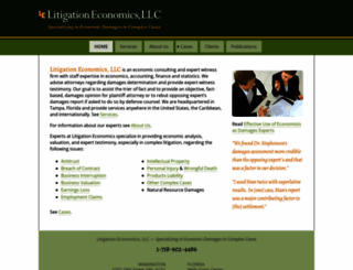 litigationeconomics.com screenshot