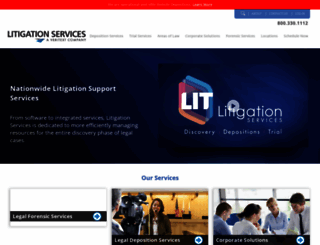 litigationservices.com screenshot