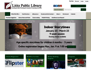 lititzlibrary.org screenshot