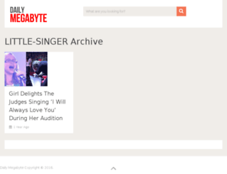 little-singer.dailymegabyte.com screenshot
