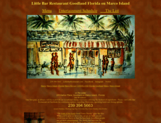 littlebarrestaurant.com screenshot