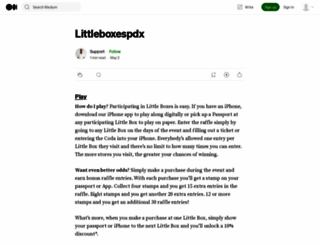 littleboxespdx.com screenshot