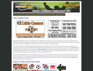 littlecaesarscards.com screenshot