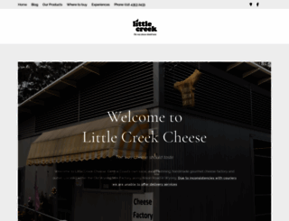 littlecreekcheese.com.au screenshot