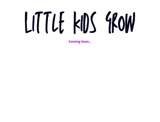 littlekidsgrow.com screenshot