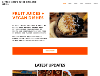 littlemansjuicebarandgrill.com screenshot