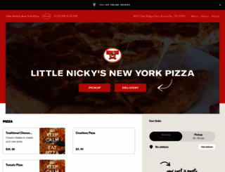 littlenickysnypizza.com screenshot