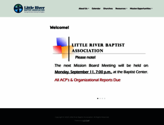 littleriverbaptistassociation.com screenshot