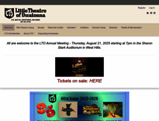 littletheatreofowatonna.org screenshot
