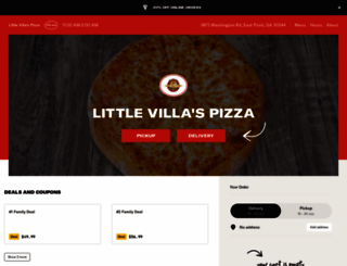 littlevillaspizzamenu.com screenshot